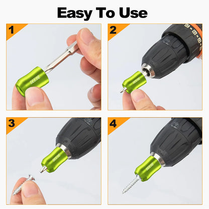 【SummerVibes】SEESE 2PCS Strong Magnetic Screw Rings – Universal 1/4(6.35mm) Fit for Hex Screwdrivers