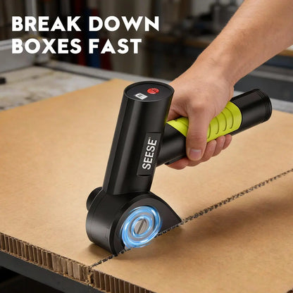 【SummerVibes】SEESE Cordless Rechargeable Electric Scissors – Portable Cutter for Fabric, Cardboard, Carpet