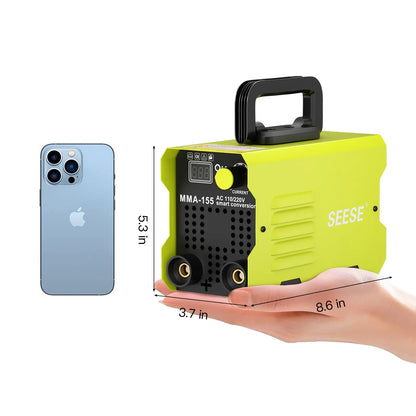 【SummerVibes】SEESE 155Amp MINI Portable Welding Machine, Stick Welder, AC 110/220V smart conversion, LED Display Digital Welder, Portable MMA Arc Welder